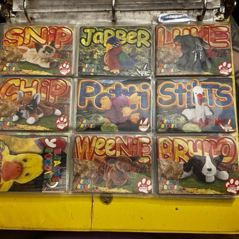Vintage Ty Beanie Baby Trading Cards